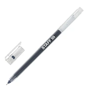 Ручка гелевая STAFF 'EVERYDAY' GP-673, ЧЕРНАЯ, длина письма 1000 м, игольчатый узел 0,5 мм, линия письма 0,35 мм, 143673