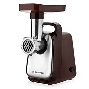 Мясорубка BRAYER BR1601, 1300 Вт, производительность 1,5 кг/мин, металлический шнек, реверс, пластик
