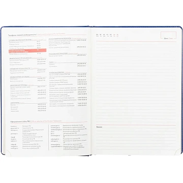 Ежедневник недатированный ATTACHE Gold А4, 160л, синий