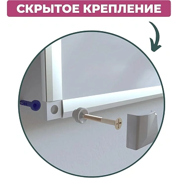Доска магнитно-маркерная Attache 100х150см лак Россия
