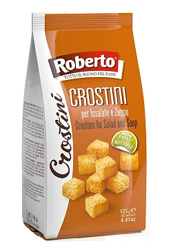 Сухарики Roberto Crostini для салата и супа, 125г