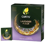 Чай CURTIS 'Lavender Fleur' зеленый c лавандой, лепестками роз, 100 пакетиков в конвертах по 1,7 г