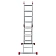Лестница-трансформер алюминиевая 4х4 ступени, высота 4,5 м (4 секции по 1,2 м) до 150 кг, вес 16,5 к
