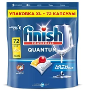 Таблетки для посудомоечной машины Finish Quantum лимон, 72шт