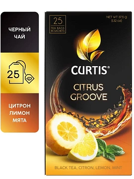 Чай Curtis Citrus Goove, черный, 25 пакетиков