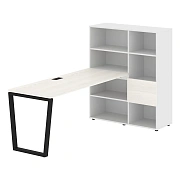 Рабочая станция EVRST 1117 Ясень Траун/Черный 2190х1120х1355 EDIS