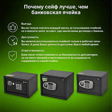 Сейф Cactus CS-SF-T50 500x350x350мм, электронный