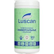 Салфетки влажные Luscan универсальные в банке 100 шт/уп