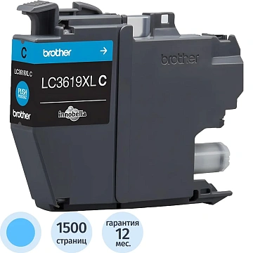 Картридж струйный Brother LC3619XLC гол.пов.емк. для MFCJ3530DW/3930DW