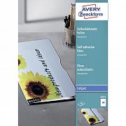 Пленка для печати Avery Zweckform 2501, прозрачная, 210x297мм, 0.17мм, 50 листов, А4