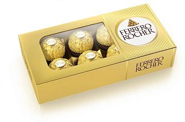 Набор конфет Ferrero Rocher хрустящие из молочного шоколада, 75г