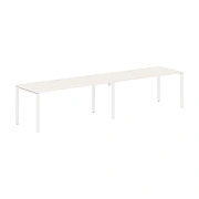 Стол 2-х местный EUWST 3580 Ясень Траун/Белый 3526х800х750 EDIS