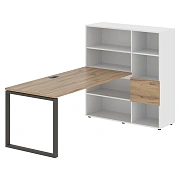 Рабочая станция EQRST 1217 Дуб Денвер светлый/Мокко 2190х1250х1355 EDIS