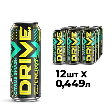 Напиток энергетический Drive Me Citrus Smash, 449мл