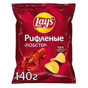 Чипсы Lay's рифленые Лобстер, 140г