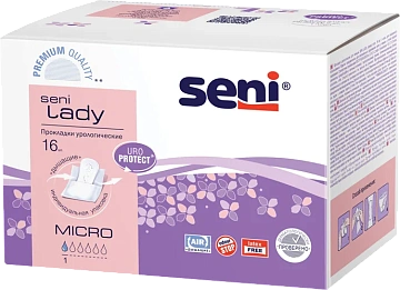 Прокладки урологические Seni lady Micro, 16шт
