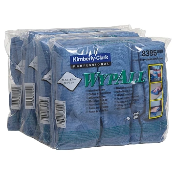 Салфетка протирочная Kimberly-Clark WypAll 8395, микрофибра, синяя