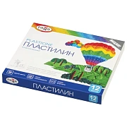 Пластилин классический ГАММА 'Классический', 12 цветов, 240 г, со стеком, картонная упаковка, 281033