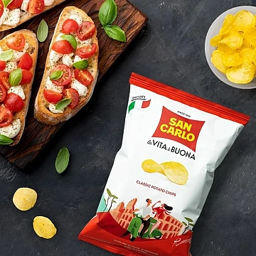 Чипсы San Carlo Классические, 180г x 16 шт