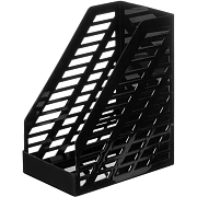 Лоток вертикальный для бумаг, увеличенная ширина (250х160х300 мм), 'XXL', полипропилен, черный, ЛТВ-30551