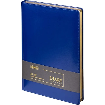 Ежедневник недатированный ATTACHE Gold А4, 160л, синий