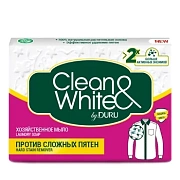 Мыло хозяйственное Duru Clean and White, против пятен, 120г