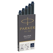 Картриджи чернильные Parker 'Cartridge Quink' смываемые сине-черные, 5шт., картонная коробка