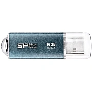 Флеш-диск 16 GB, SILICON POWER Marvel M01, USB 3.1, металлический корпус, синий, SP16GBUF3M01V1B