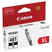 Картридж струйный CANON (CLI-481BK XL) для PIXMA TS704/TS6140, черный, ресурс 3998 страниц, оригинал