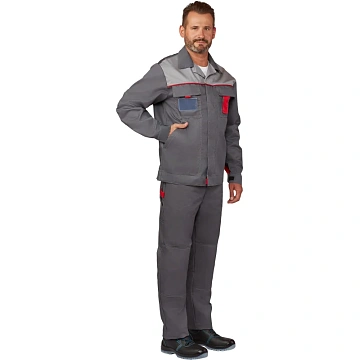 Костюм лет муж (куртка, пк) л10 т.сер/св.сер 112-116/170-176