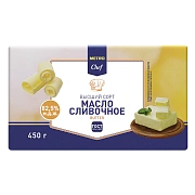 Масло сливочное Metro Chef Традиционное ГОСТ, 82.5%, 450г
