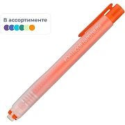 Ластик выдвижной KOH-I-NOOR, 132х15х15 мм, белый, пластиковый держатель ассорти, натуральный каучук,