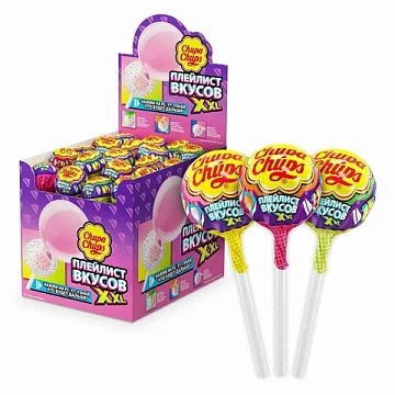 Карамель CHUPA CHUPS (Чупа-Чупс) 'XXL Flavors Playlist', ассорти, 29 г, 100215