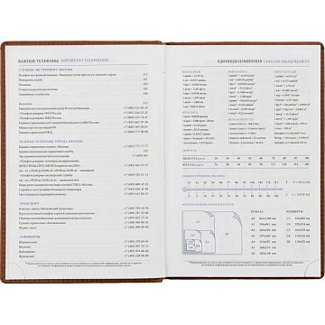 Ежедневник недатированный коричнев,А5,148х218мм,176л,ATTACHE Вива
