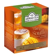 Чай Ahmad Mango Souffle с манго и личи, зеленый, 20 пирамидок