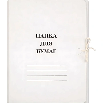 Папка с завязками 260г/м2 немелованная
