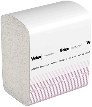 Диспенсерные салфетки Veiro Premium Z, 11.1х22.5см, 1 слой, 250шт, NZ316