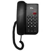 Телефон RITMIX RT-311 black, световая индикация звонка, тональный/импульсный режим, повтор, черный,