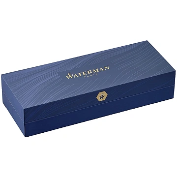 Ручка шариковая WATERMAN HEMISPHERE  черн лак с позол,лин.сред,син S0920670