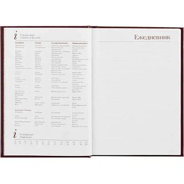 Ежедневник недатированный А5, Ideal бордовый 136л. 3-122/04 3-122/04
