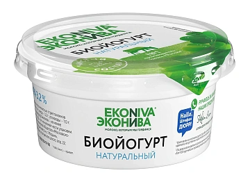 Биойогурт Эконива натуральный 3.2%, 75г