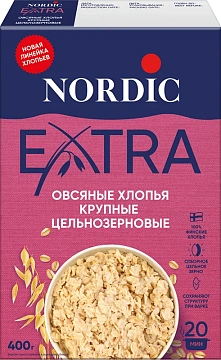 Хлопья овсяные Nordic Ленивая овсянка, 400г