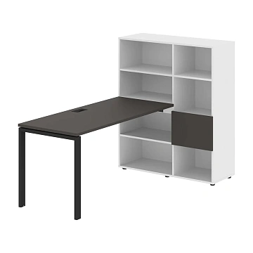 Рабочая станция EURST 1115 Мокко/Черный 1990х1120х1355 EDIS