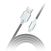 Кабель Smartbuy iK-12NS, USB - micro-USB, в оплетке, 2A output, 1м, белый, черный