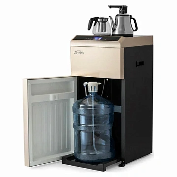 Кулер для воды c чайником VATTEN L49QEAT Tea Bar, напольный, ОХЛАЖДЕНИЕ ЭЛЕКТРОННОЕ, шкаф, 1 кран, 5