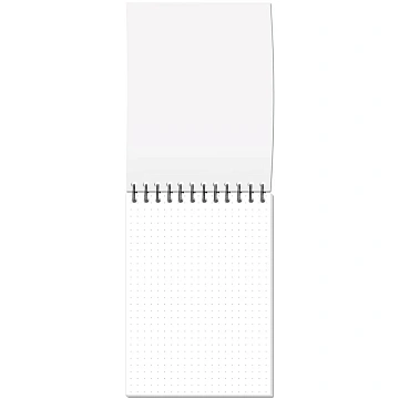 Блокнот А6,60л,точка,греб.верхн,обл.глянц.лам. Attache Fleur Мята