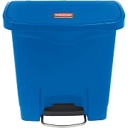 Мусорное ведро с педалью Rubbermaid Step-On 15л, синее, 1883590