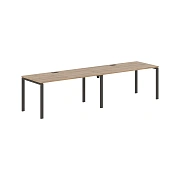 Стол 2-х местный EUWST 3180 Дуб Денвер светлый/Мокко 3126х800х750 EDIS