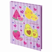 Блокнот МАЛЫЙ ФОРМАТ (110х147 мм), А6, 80 л., твёрдый, клетка, BRAUBERG KIDS, 'Фруктики', 114444