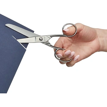 Ножницы Attache Metal 175 мм, ассиметричные ручки,цельнометаллические